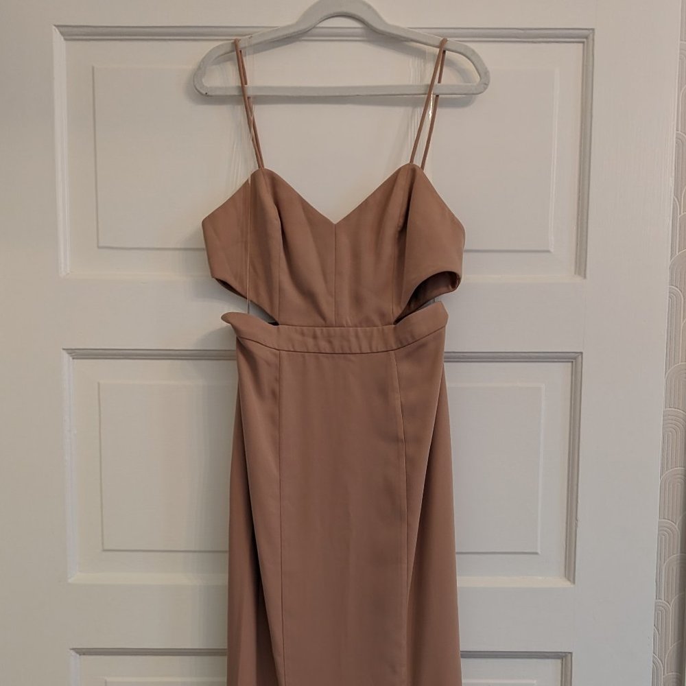 Fame and Partners Zyra Dress in Dark Nude